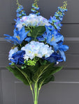 GB82529BLU 26"  LILY HYDRANGEA BLUE