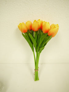 SS217002 OR 13" TULIP BOUQUET ORANGE