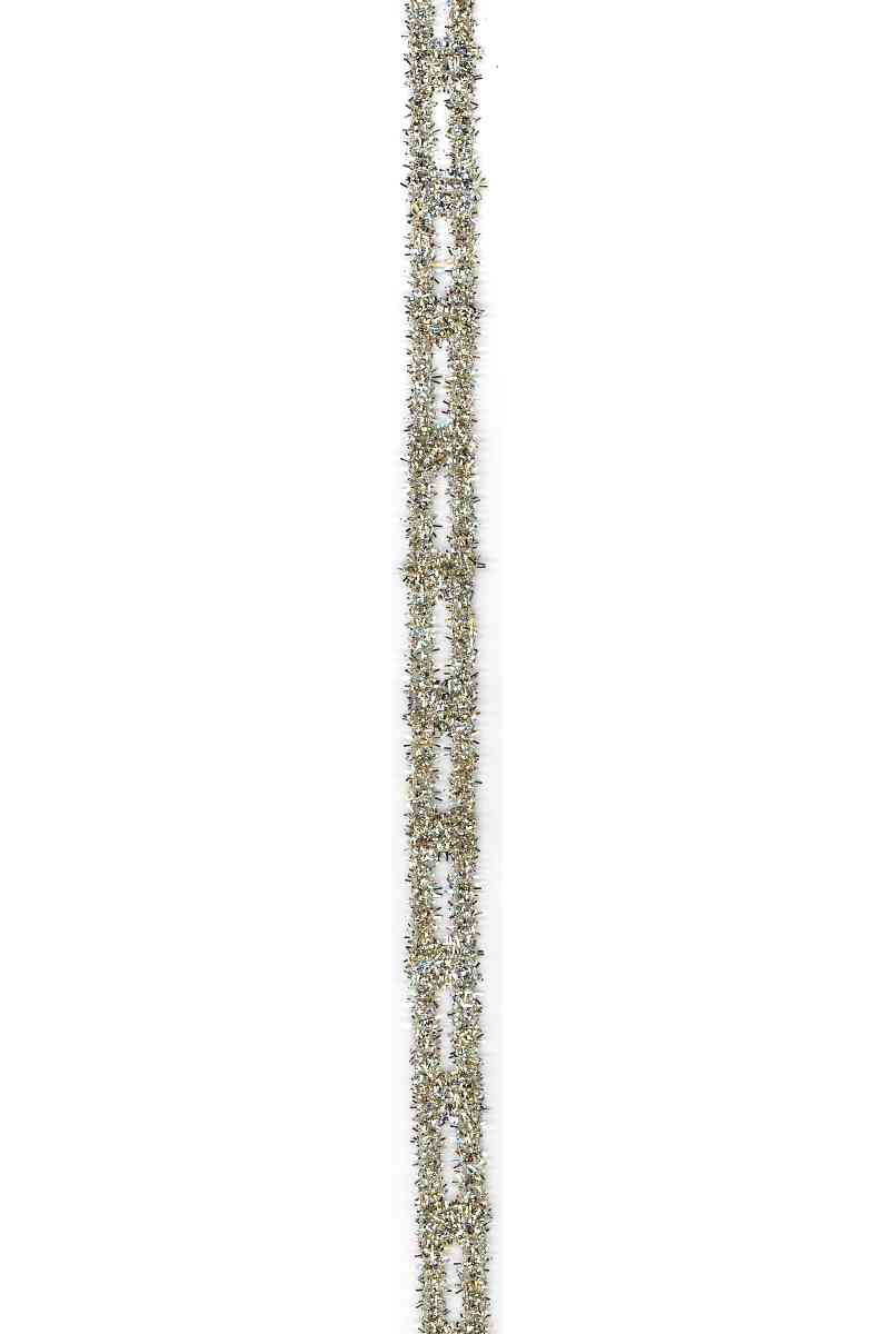 DS15-6583 STRETCH TINSEL LINK GOLD/SILVER 5/8"