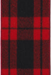 DS15-6856 FLANNEL RED PLAID BLACK 4" 10YDS
