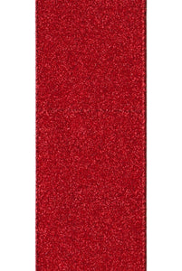 DS15-6926 VINTAGE GLITTER RED 2.5" 10YDS