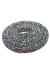 DS28-1369 TINSEL GARLAND SILVER 1" 3YDS