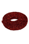 DS28-1370 TINSEL GARLAND RED 1" 3YDS